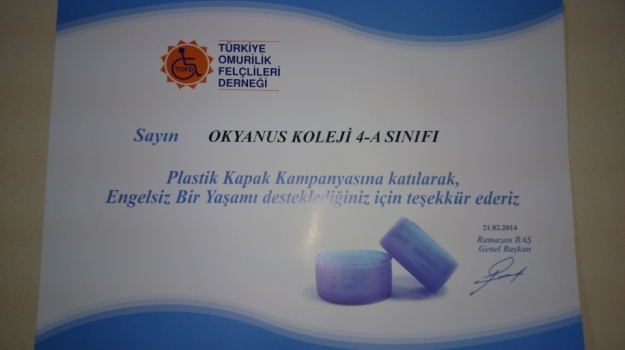 Türkiye Omurilik Felçlileri Derneği'ne Bağış