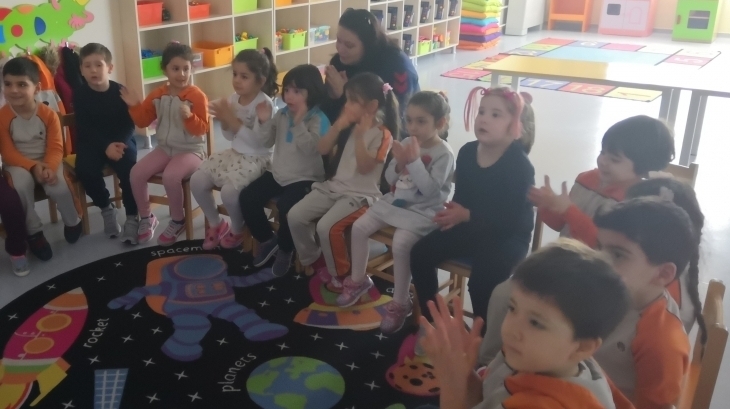 Sancaktepe Okyanus Koleji Okul Öncesi Balıklar Grubu Öğrencileri Veli Katılımı Etkinliğinde