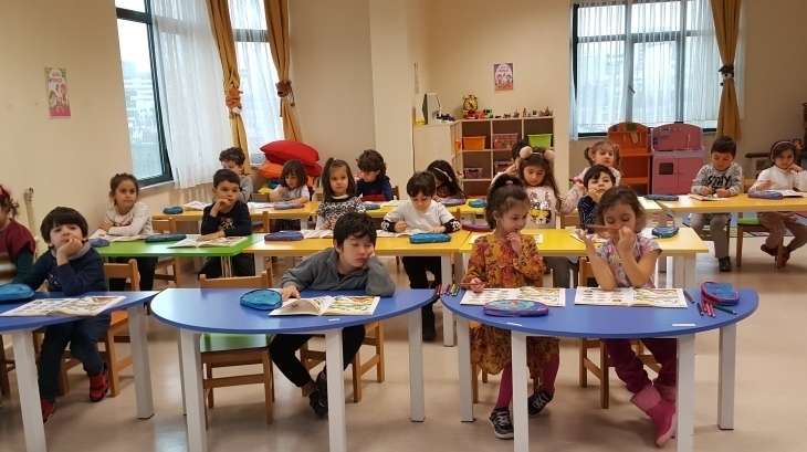 Sancaktepe Okyanus Koleji Okul Öncesi Bulutlar Grubu Öğrencileri İngilizce Dersinde