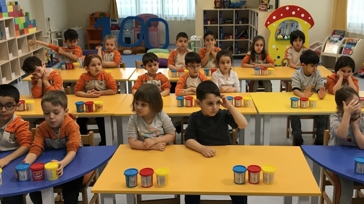 Sancaktepe Okyanus Koleji Okul Öncesi Yıldızlar Grubu Öğrencileri Fen Doğa Etkinliğinde