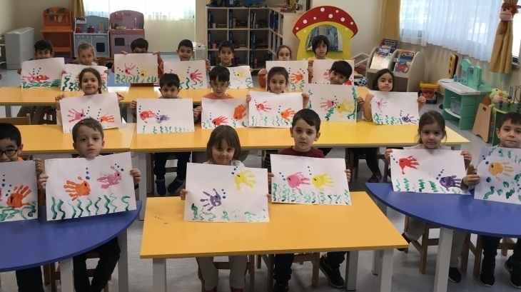 Sancaktepe Okyanus Koleji Okul Öncesi Yıldızlar Grubu Öğrencileri Türkçe Dil Etkinliğinde