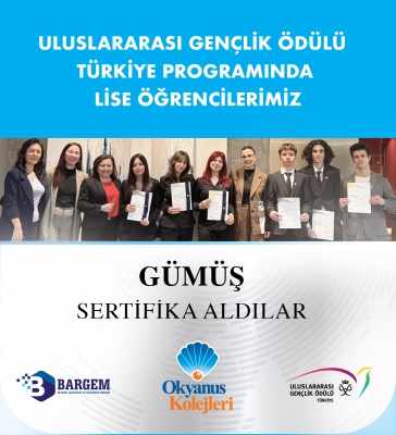 XXVI. Gümüş Ulusal Ödül Töreni’nde Lise Öğrencilerimizden Büyük Başarı!