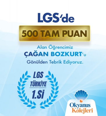 LGS 2026 Türkiye Birincisi Okyanus Kolejleri'nden