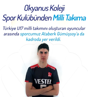 Okyanus Koleji Spor Kulübünden Milli Takıma
