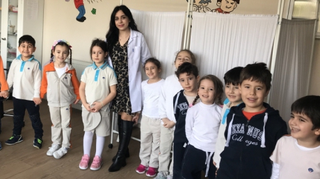 Özel Çekmeköy Okyanus Okul Öncesi Gökkuşağı Grubu Okul Hemşiresini Ziyaret Ettiler