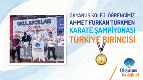 TÜRKİYE KARATE ŞAMPİYONASI GENÇLER KATEGORİSİ BİRİNCİSİ